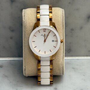 Kenneth Cole White & Rose Gold Ceramic Watch (IKC4739)